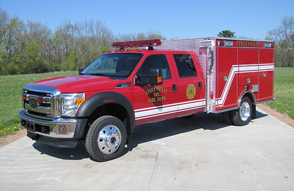 Pierce Ford F-550 fire squad unit - new fire squad sales in Pennsylvania - driver front