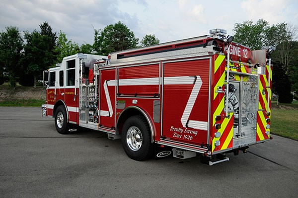 2012 Pierce saber fire engine pumper - new apparatus sales in PA - driver rear