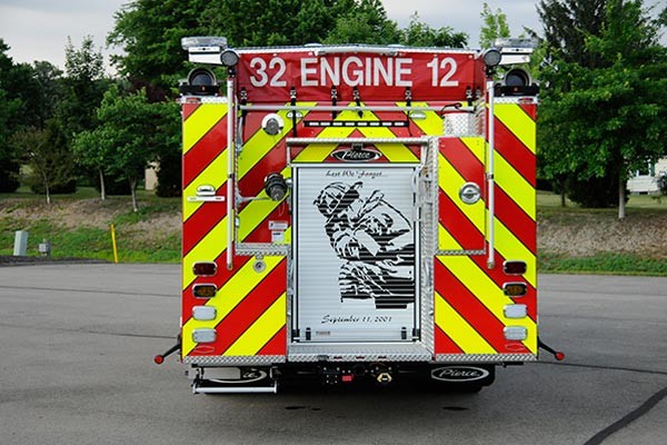 2012 Pierce saber fire engine pumper - new apparatus sales in PA - rear