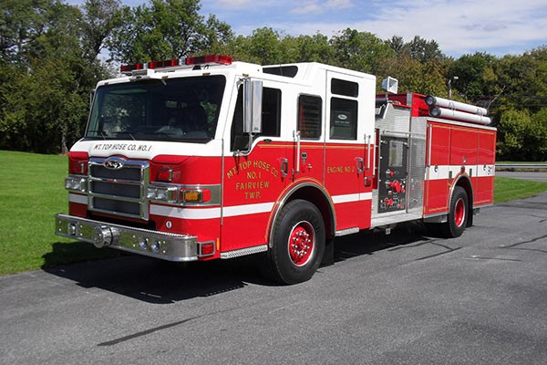 Pierce Impel pumper - new fire engine sales in Pennsylvania - driver front