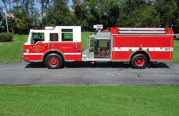 Pierce Impel pumper - new fire engine sales in Pennsylvania - driver side