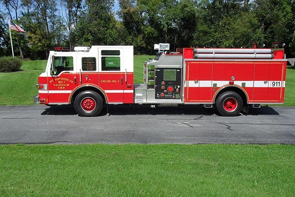 Pierce Impel pumper - new fire engine sales in Pennsylvania - driver side