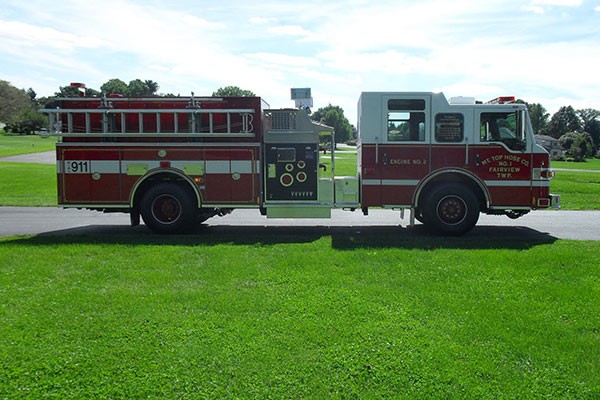 Pierce Impel pumper - new fire engine sales in Pennsylvania - passenger side