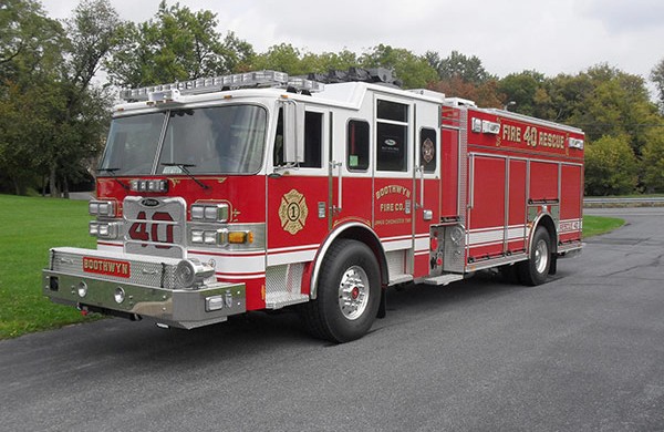 Pierce Arrow XT rescue pumper - Glick FIre new rescue fire engine sales in PA - driver front