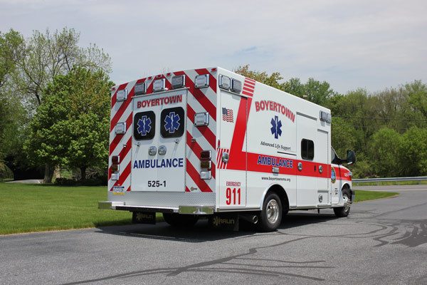 new ambulance sales in PA - 2014 Braun Chief XL Type III - passenger rear