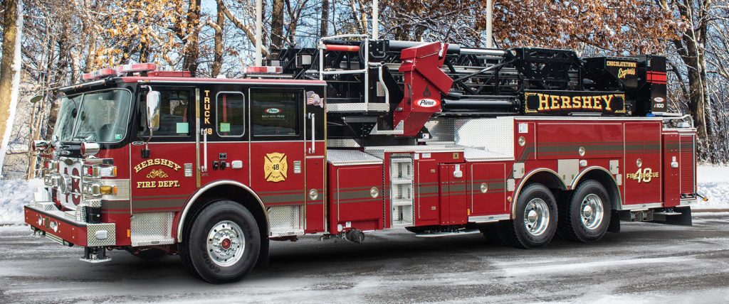 HERSHEY VOL FIRE COMPANY-Pierce Arrow XT 100’ Ascendant Mid-mount Aerial Tower