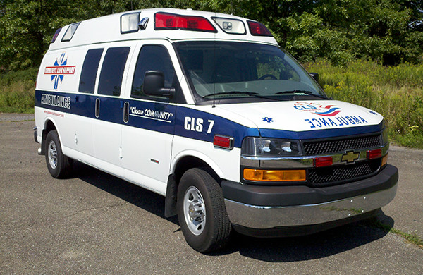 Demers Mirage Type II Ambulance Chevy Duramax - Community Life Support - Passenger Side View