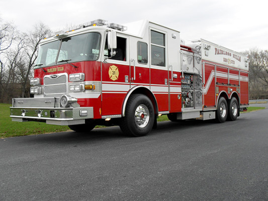 new 2010 Pierce Arrow XT fire engine - custom pumper - driver front