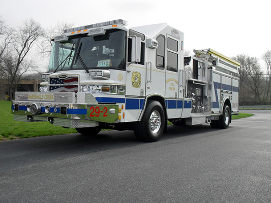 Pierce Quantum Pumper - Fire Engine - Driver Front Angle View