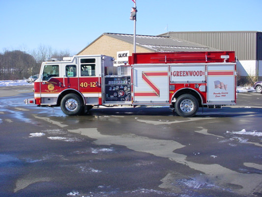 Pierce Velocity Pumper/Tanker - Fire Truck - Driver Side