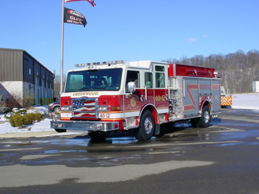 Pierce Velocity Pumper/Tanker - Fire Truck - Driver Front Angle View