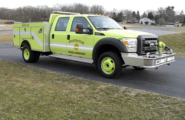 Pierce Ford Wildland Patrol Unit - Fire Brush Truck - Passenger Front Side