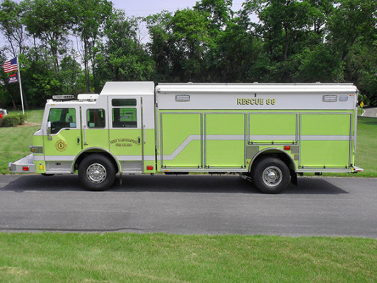 Pierce Impel Heavy Duty Rescue Truck - Non-Walk-In Rescue - Driver Side