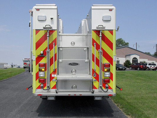 Pierce Impel Heavy Duty Rescue Truck - Non-Walk-In Rescue - Rear