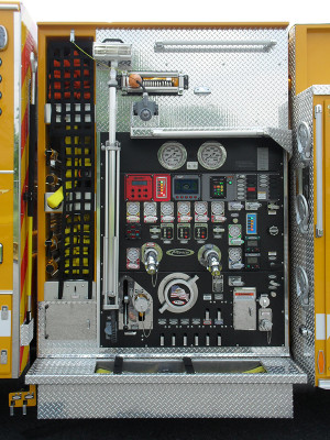 Pierce Arrow XT Pumper - Fire Engine - Driver Side Pump Panel