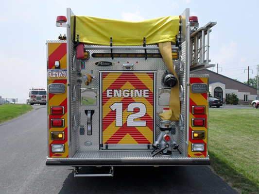 Pierce Arrow XT Pumper - Fire Engine - Rear