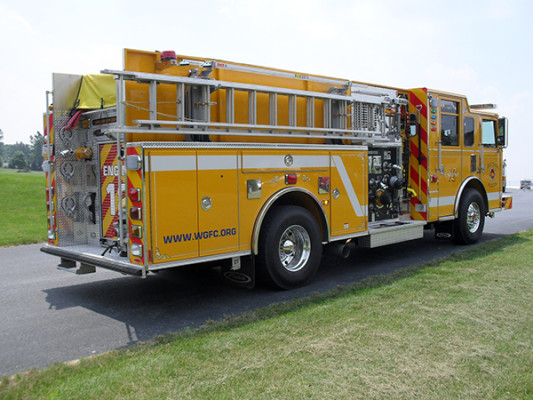 Pierce Arrow XT Pumper - Fire Engine - Passenger Rear