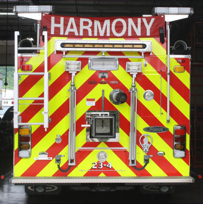 Harmony VFC - 2011 Pierce Arrow XT - PUC Pumper Fire Truck - rear