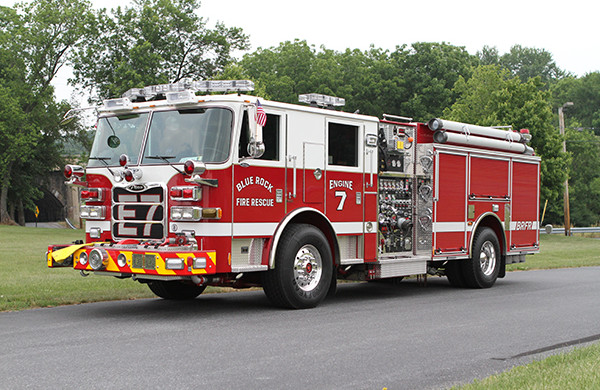 Blue Rock Fire Rescue - Pierce Arrow XT Pumper - Driver Front