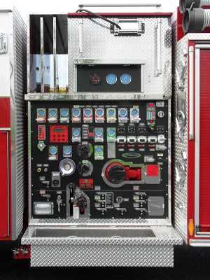 Blue Rock Fire Rescue - Engine 905 - Pierce Arrow XT Pumper Truck - Pump Panel