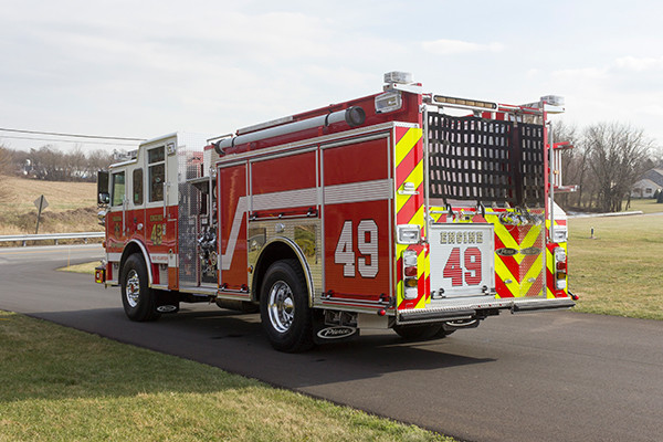 Swatara Twp - Pierce Arrow XT Pumper - Fire Engine - driver rear