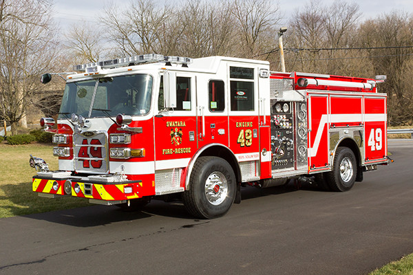 Swatara Twp - Pierce Arrow XT Pumper - Fire Engine - driver front