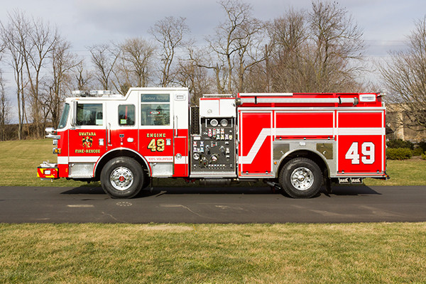 Swatara Twp - Pierce Arrow XT Pumper - Fire Engine - driver side