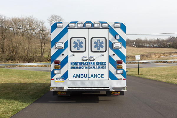 Northeastern Berks EMS - Braun Express Type III Ambulance - rear