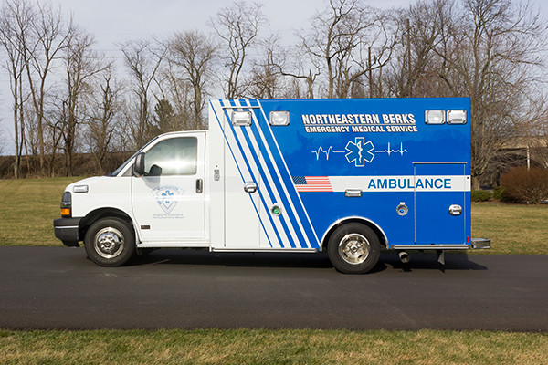 Northeastern Berks EMS - Braun Express Type III Ambulance - driver side