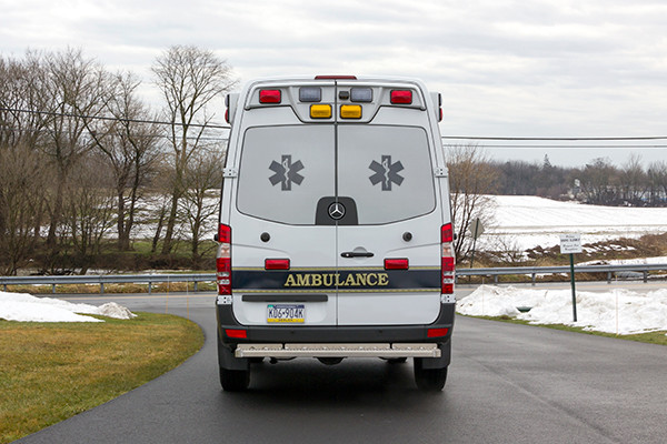 Back Mtn. Fire & EMS - Demers EXE Type II Ambulance - rear