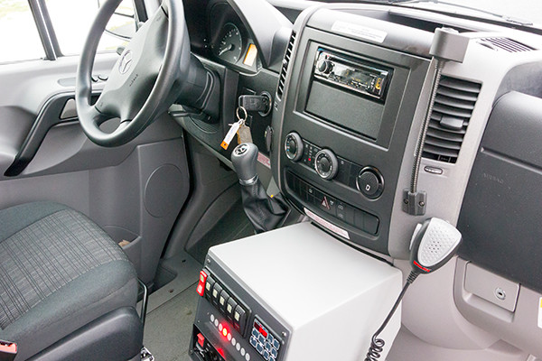 Back Mtn. Fire & EMS - Demers EXE Type II Ambulance - cab interior