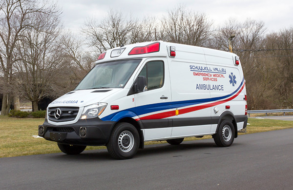 Schuylkill Valley EMS - Demers EXE Type II Ambulance - driver front