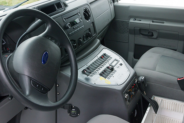 Schuylkill Valley EMS - Type III Ambulance Remount - cab interior