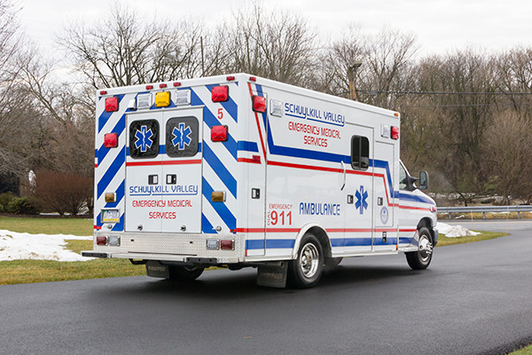 Schuylkill Valley EMS - Type III Ambulance Remount - passenger rear