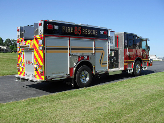 2011 Pierce Velocity Rescue Pumper - Fire Engine - passenger rear