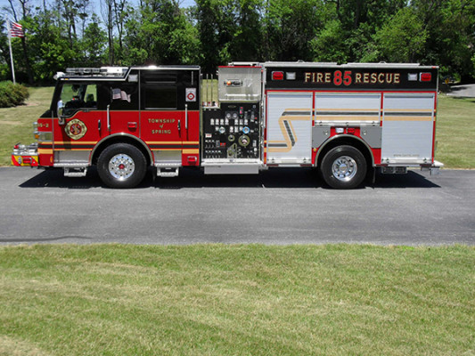 2011 Pierce Velocity Rescue Pumper - Fire Engine - driver side