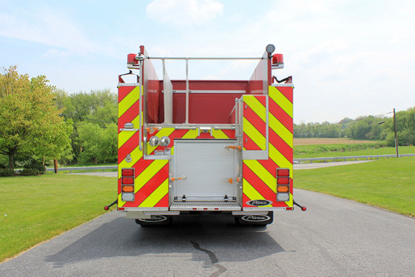 2014 Pierce Saber FR pumper - traditional fire engine - rear