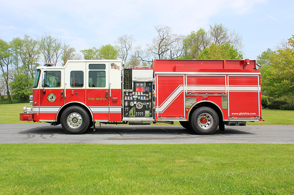 2014 Pierce Saber FR pumper - traditional fire engine - driver side