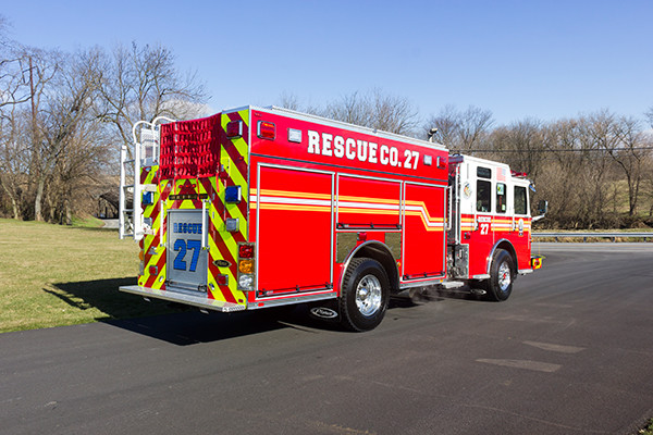 2015 Pierce Enforcer PUC pumper - fire engine - passenger rear