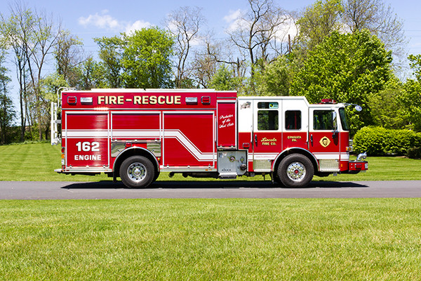 2016 Pierce Enforcer PUC - rescue pumper fire engine - passenger side