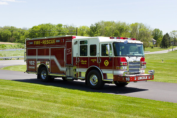 2016 Pierce Enforcer PUC - rescue pumper fire engine - passenger front