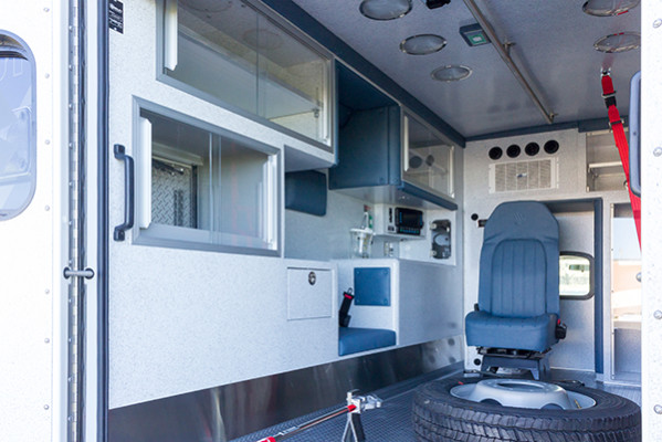 2016 Braun Express Plus Type I ambulance - Ford F450 4x4 - driver interior