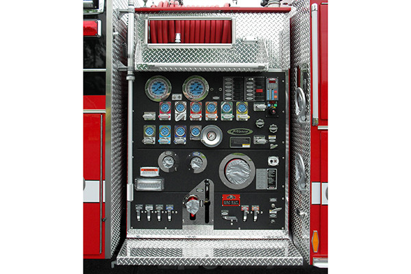 24348 Pierce Arrow XT pumper - Rohrerstown FC - pump panel