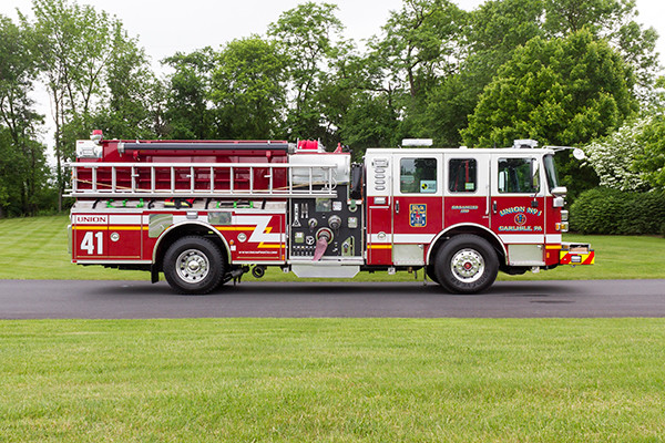 2016 Pierce Enforcer - pumper fire engine - passenger side