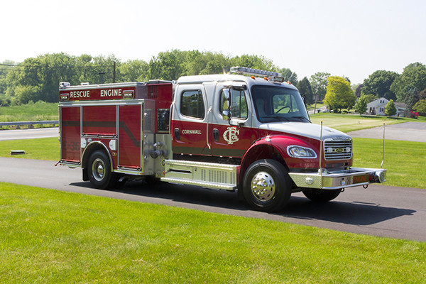 2016 Pierce Freightliner Responder commercial pumper - fire engine apparatus - passenger front