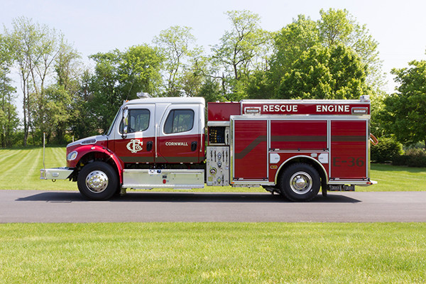 2016 Pierce Freightliner Responder commercial pumper - fire engine apparatus - driver side