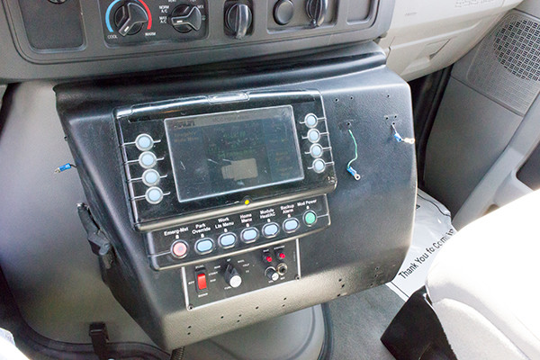 2016 Type I ambulance remount - Braun ambulance - cab console