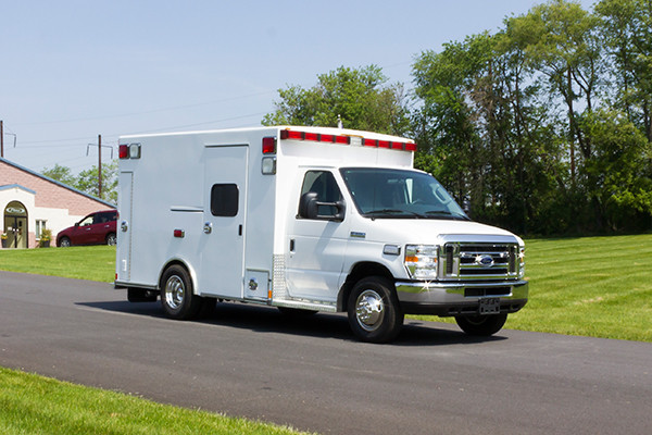 2016 Type I ambulance remount - Braun ambulance - passenger front