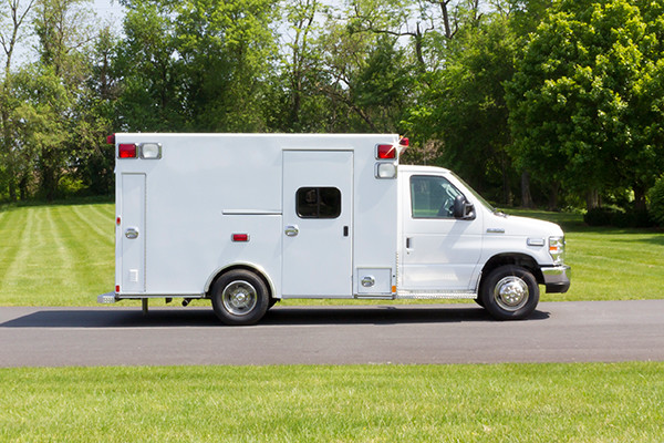 2016 Type I ambulance remount - Braun ambulance - passenger side