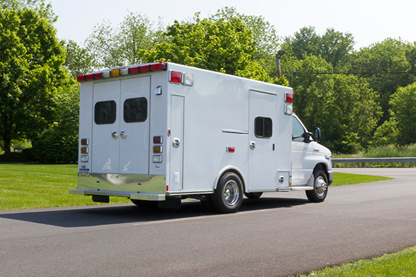 2016 Type I ambulance remount - Braun ambulance - passenger rear